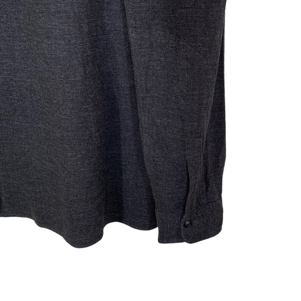 Polo by Ralph Lauren Heather Charcoal Gray Flannel Classic Fit Shirt - Picture 4 of 6